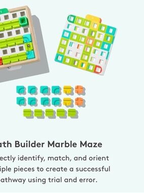 LOVEVERY Path Builder Marble Maze Puzzle